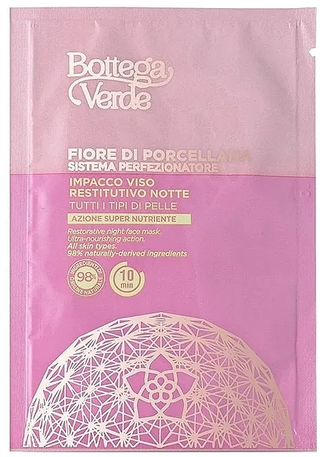 Bottega Verde Fiore Di Porcellana Restorative Night Face Mask Revitalizujuća noćna maska za lice