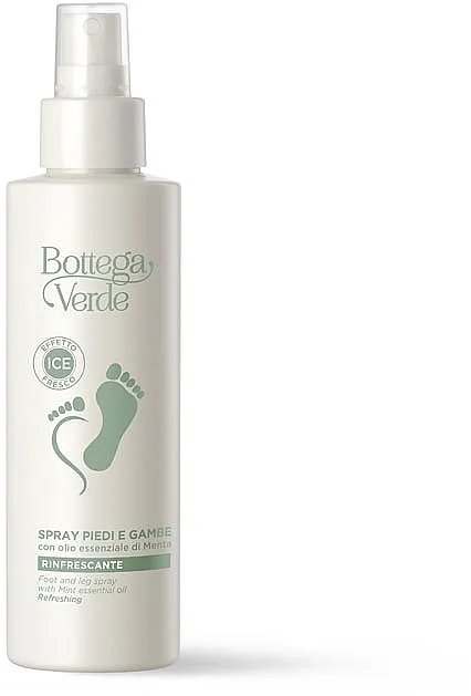 Bottega Verde Foot And Leg Spray Sprej za stopala sa eteričnim uljem peperminta