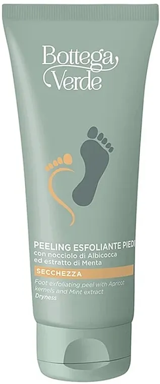 Bottega Verde Foot Exfoliating Peel with Apricot Kernels and Mint Extract Eksfolijant za stopala sa košticama kajsije i ekstraktom nane
