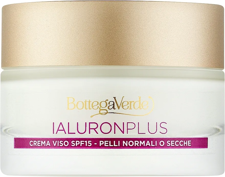 Bottega Verde Ialuron Plus Face Cream SPF15 Krema za popunjavanje bora za lice sa hijaluronskom kiselinom
