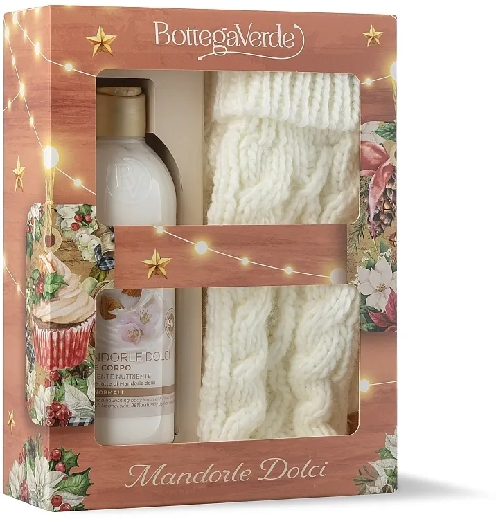Bottega Verde Mandorle Dolci (b/lot/250ml + mittens) Komplet