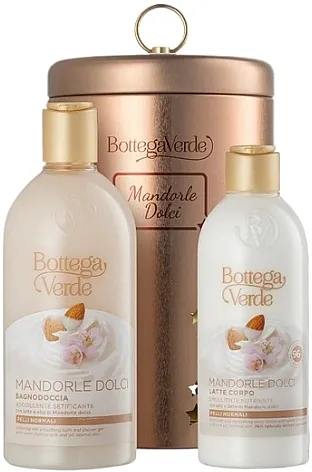Bottega Verde Mediterranean Almond Box (sh/gel/400ml + b/lot/250ml + box/1pcs) Set