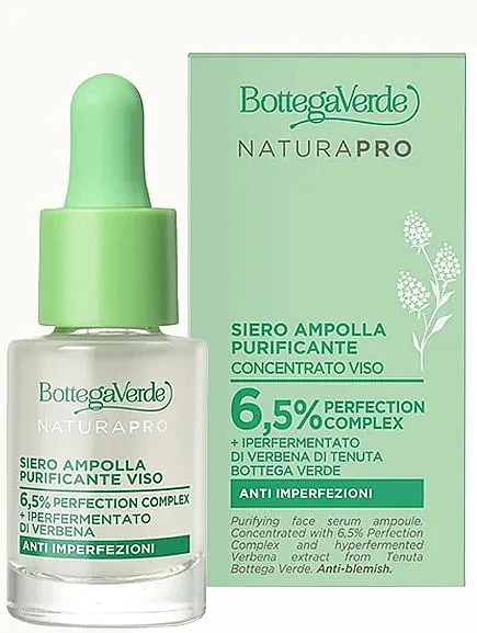 Bottega Verde Purifying Face Serum Ampoule Concentrated Koncentrisani serum za lice sa efektom čišćenja