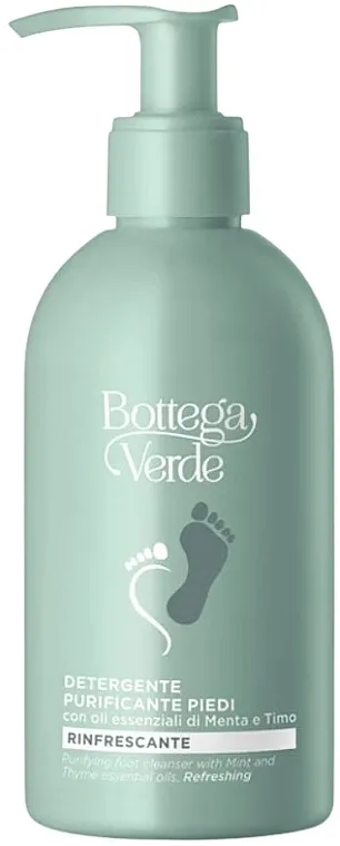 Bottega Verde Purifying Foot Cleanser with Mint and Thyme Essential Oils Tečnost za pranje stopala sa eteričnim uljima peperminta i timijana
