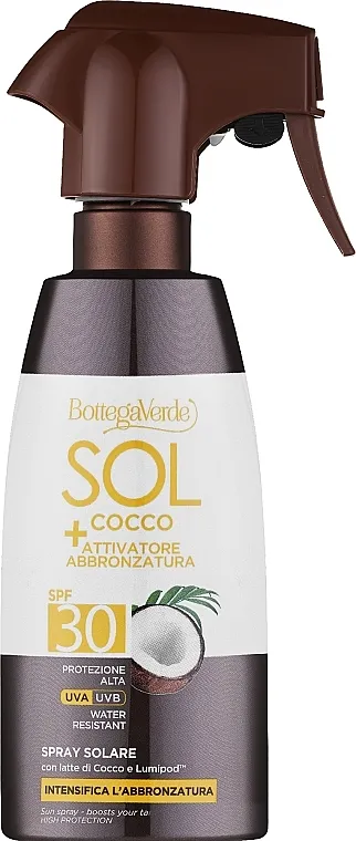 Bottega Verde Sol Cocco Anti-Sand Sun Spray Water Resistant SPF30 Sprej za telo
