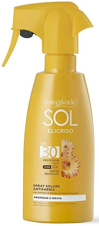 Bottega Verde Sol Elicriso Anti-Sand Sun Spray SPF30 Vodootporni sprej za zaštitu od sunca