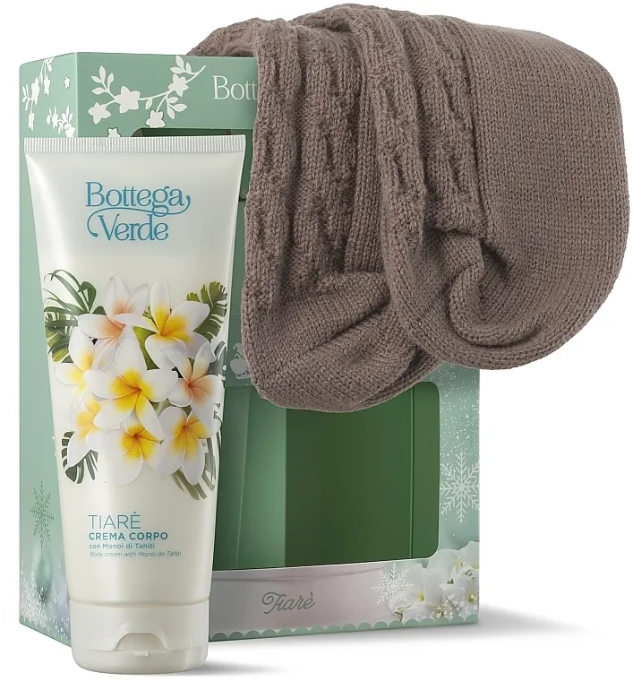 Bottega Verde Tiare Gift Set (b/cr/200ml + socks)