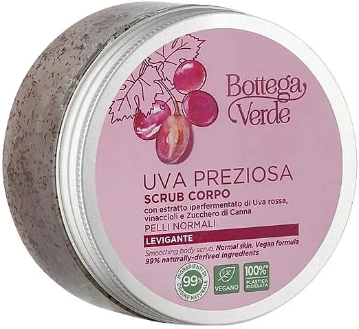 Bottega Verde Uva Preziosa Body Scrub Piling za telo sa ekstraktom crvenog grožđa