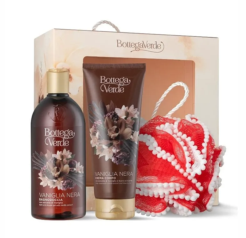 Bottega Verde Vaniglia Nera Set (sh/gel/400ml + b/cr/200ml + sponge)