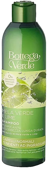 Bottega Verde With Lime And Green Apple Juice Shampoo Šampon za kosu sa sokom od limete i zelenih jabuka