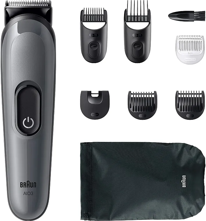 Braun 8-in-1 Multifunctional Trimmer Series 3 Univerzalni trimer AIO3540, siva