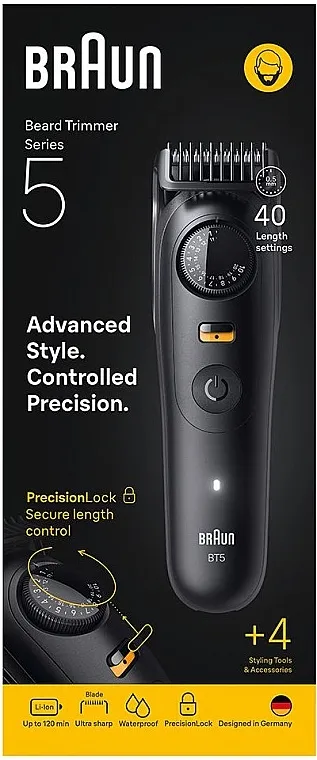 Braun Series 5 Beard Trimmer Trimer za bradu BT5520, crni