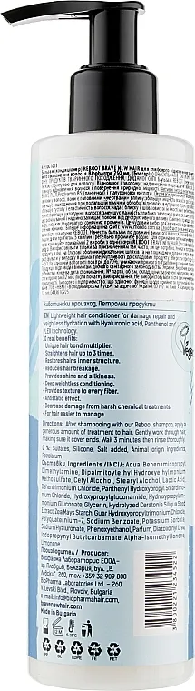 Brave New Hair Reboot Conditioner Balzam-regenerator za dubinsko obnavljanje i hidrataciju kose