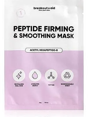 Breakout + Aid Peptide Firming &amp; Smoothing Mask Maska za lice u listu sa peptidima