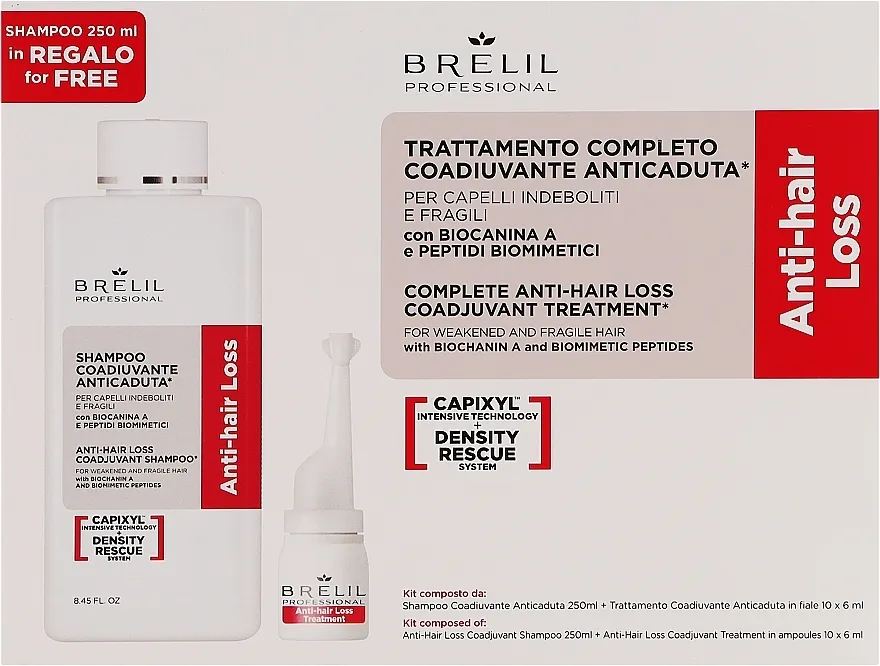 Brelil Anti-Hair Loss (shm/250ml + h/lot/6mlx10) Set