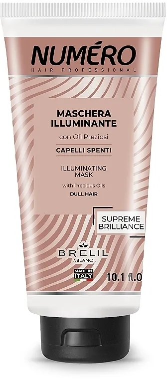 Brelil Numero Illuminating Mask With Precious Oils Maska za sjajnu kosu s dragocjenim uljima