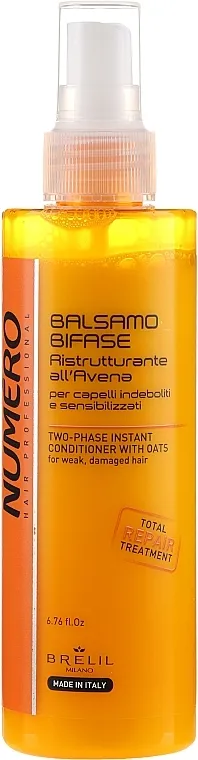 Brelil Numero Instant Two-phase Oatmeal Hair Conditioner Dvofazni balzam s ekstraktom zobi