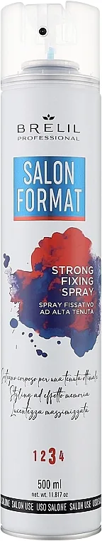 Brelil Professional Salon Format Strong Fixing Spray Pričvršćujući sprej za kosu jakog fiksiranja