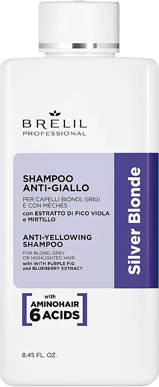 Brelil Silver Blonde Treatment Anti-Yellowing Shampoo Šampon za neutralizaciju žute boje