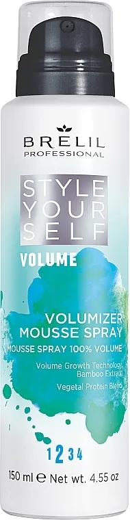 Brelil Style Yourself Volume Volumizer Mousse Spray Pena za volumen kose u spreju