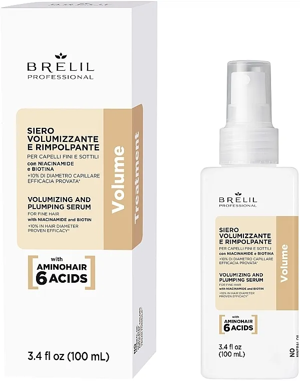 Brelil Volume Treatment Volumizing And Plumping Serum Serum za tanku kosu