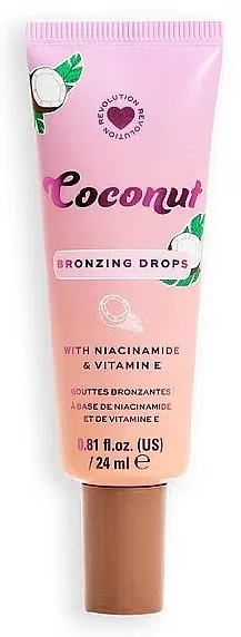 Bronzer za lice I Heart Revolution Coconut Bronze Tinted Glow Drops