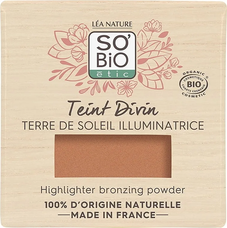 Bronzer za lice So'Bio Etic Teint Divin Highlighter Bronzing Powder