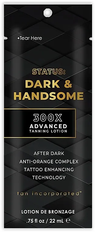 Brown Sugar Status: Dark &amp; Handsome 300X Advanced Tanning Lotion (próbka) Solarijum balzam za muškarce