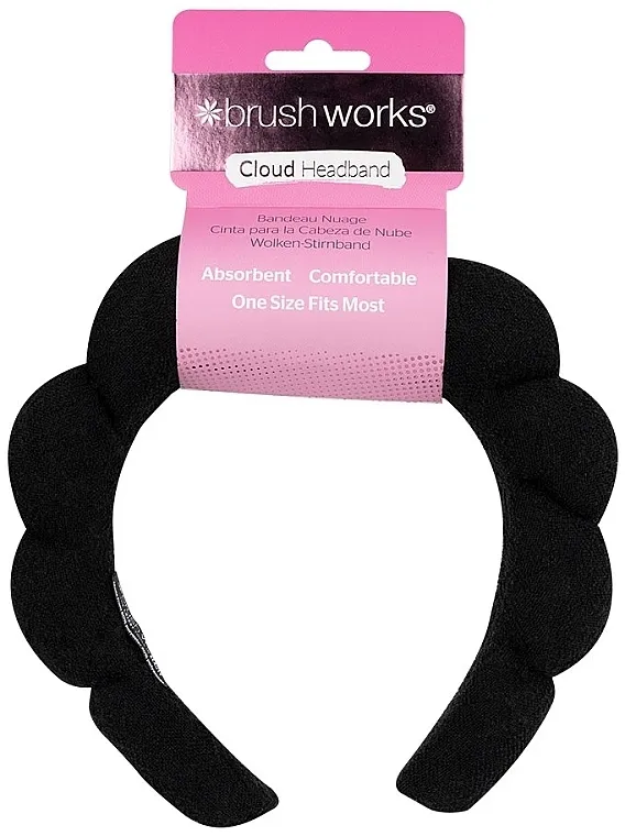 Brushworks Black Cloud Headband Rajf za kosu, crni