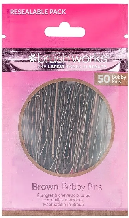 Brushworks Brown Bobby Pins Harnadle za kosu, braon