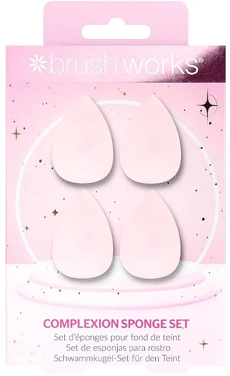 Brushworks Complexion Sponge Set Set sunđera za šminkanje, 4 kom.