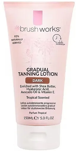Brushworks Gradual Tanning Drops Balsam za tamnjenje tela Dark