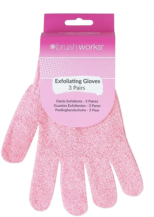 Brushworks Spa Exfoliating Body Gloves Rukavica za piling tela, 6 kom.
