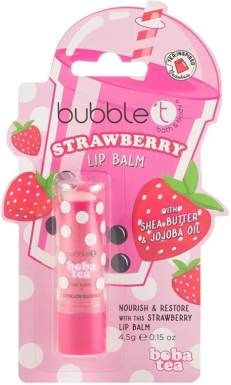 Bubble T Strawberry Lip Balm Balzam za usne