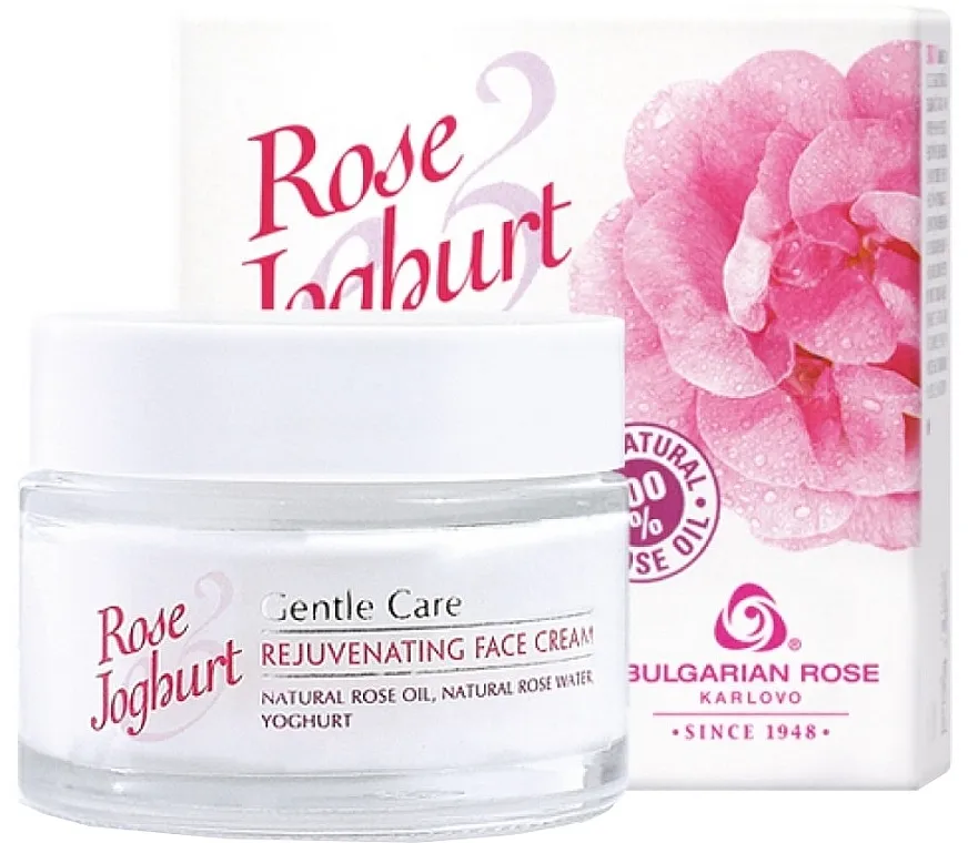 Bulgarian Rose Rose &amp; Joghurt Rejuvenating Face Cream Krema za pomlađivanje lica