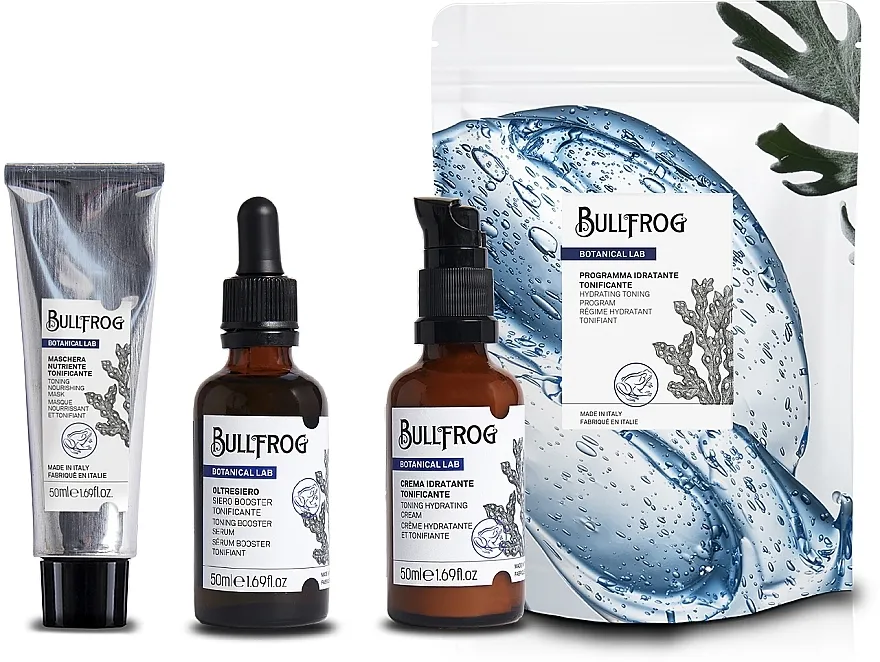 Bullfrog Botanical Lab Hydrating Toning Program (f/mask/50ml + f/ser/50ml + f/cr/50ml) Set