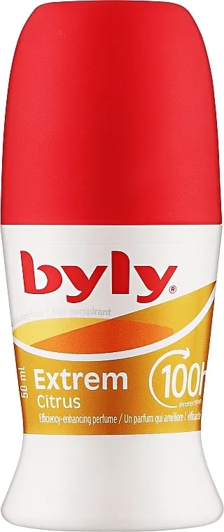 Byly Extrem Citrus Deodorant Roll-On Dezodorans u kuglici 'Zaštita 100 sati. Sveži citrusi'