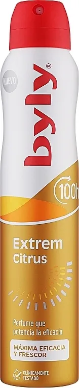 Byly Extrem Citrus Deodorant Spray Dezodorans u spreju "Zaštita 100 sati. Sveži citrusi"