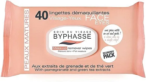 Byphasse Make-up Remover Pomegranate Extract And Green Tea Maramice za skidanje šminke