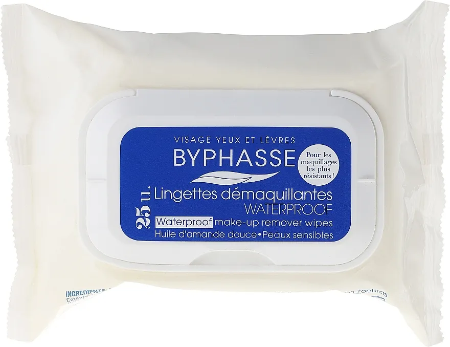Byphasse Make-up Remover Waterproof Sensitive Skin Wipes Maramice za skidanje šminke