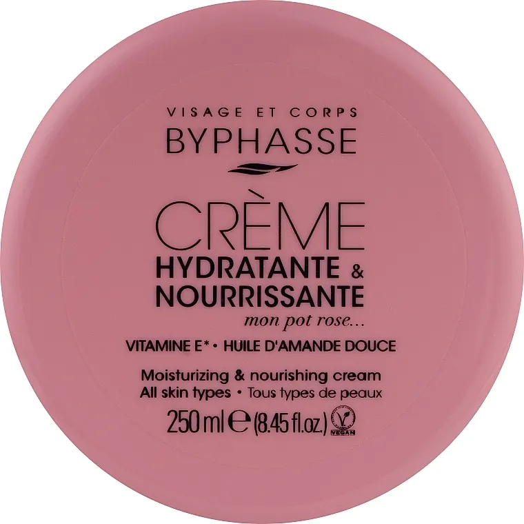 Byphasse Moisturizing And Nourishing Cream Face And Body All Skin Types Krema za tijelo i lica "Hrana i hidratacija"