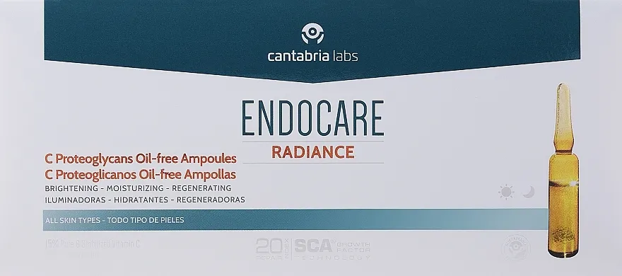Cantabria Labs Endocare C Proteoglycans Oil Free Ampollas Set, 5 proizvoda