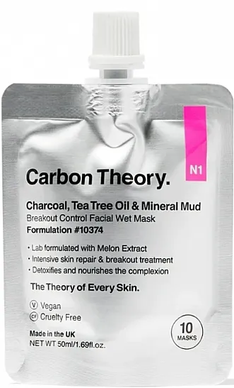 Carbon Theory Breakout Control Mineral Mud Mask Mineralna maska za lice od blata