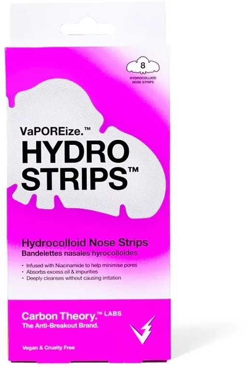 Carbon Theory VaPOREize Hydro Strips Hydrocolloid Nose Strips Flasteri za nos protiv mitisera
