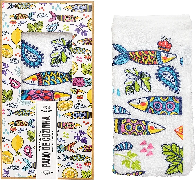 Castelbel Sardines Kitchen Towel Kuhinjski peškir