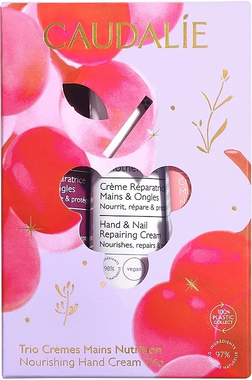 Caudalie Hand Cream Trio Set 2025 (h/cr/3x30ml)