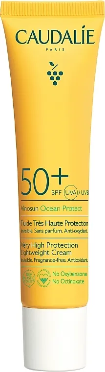 Caudalie Vinosun Protect Very High Lightweight Cream SPF 50+ Lagana krema za sunčanje za lice