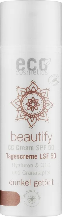 CC krema SPF 50 Eco Cosmetics Tinted CC Cream SPF 50
