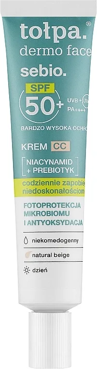 CC krema za dan SPF 50+ Tolpa Dermo Face Sebio CC Cream