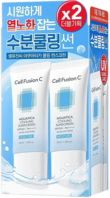 Cell Fusion C Aquatica Sunscreen Set (cr/2x35ml) Set za lice